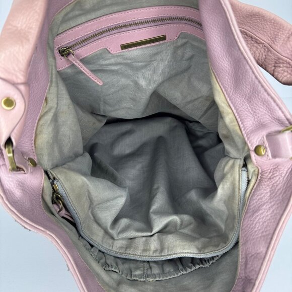 Elliott‎ Lucca Pink Woven Leather Tote Hobo Shoulder Bag - Picture 7 of 12